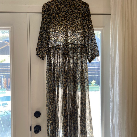 DOEN RARE LONG SLEEVE SHEER DRESS LARGE - Picture 5 of 16